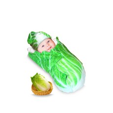 Edges42 오쿠루미 신생아 야채 여름 거즈 포옹 이불 배추 오쿠루미 모유 수유, 1개