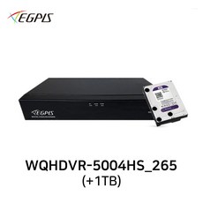 이지피스 WQHDVR-5004HS_265(+1TB) 500만화소 고화질 CCTV 4채널 하이브리드 DVR 녹화기 AHD/TVI/CVI/SD 52만화소 겸용 - 하이브리드dvr