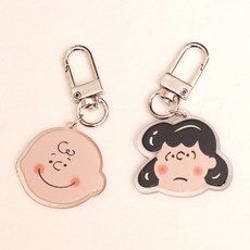 조이풀 하우스 찰리브라운 스누피 루시 에어팟 아크릴 키링