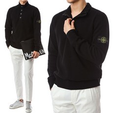 스톤아일랜드 와펜 반오픈 버튼집업 니트/7315532A3 V0029