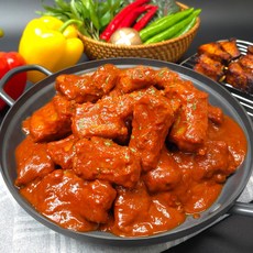 천지푸드 국내산 쪽갈비 매콤양념 등갈비 720g (2팩/4팩) (매운맛), 2개
