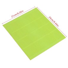 세척 실리콘 스시 롤링 매트 붙지 않는 롤러 패드 일본 만들기, 5.green plastic, 1개