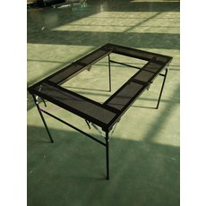 야외 바베큐 그릴 테이블 BBQ 캠핑 사각 사이드 화로 화목 난로