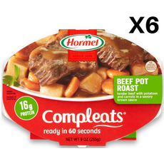 Hormel 호멜 컴플리츠 비프팟 로스트 즉석 비프스튜 9oz(255g) 6개 Compleats Beef Pot Roast quick meal