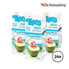 팁코 코코넛워터 혼합 주스, 24개, 200ml