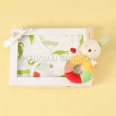 [현대백화점][에뜨와] (07O317101B) 크롱배내가운딸랑이세트 출산 신생 백일 돌선물, 없음