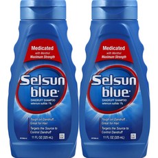 Selsun Blue 셀선 블루 댄드러프 샴푸 앤 컨디셔너 2in1 325ml 2개 Anti-Dandruff