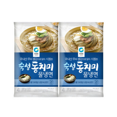 청정원 동치미 물냉면 4인 x 2봉, 1820g, 2개