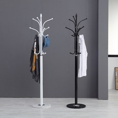 HYR57B 스탠딩형 철제 옷걸이 행거, 블랙
