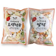 우리쌀 오색 떡국떡 1kg+오색 모양떡1kg 설 명절 선물세트