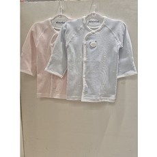 압소바 콩미 60수 배냇저고리 AZC10105, 핑크
