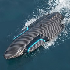 RC 보트 무선조종 원격제어 수륙양용 배 고성능 듀얼모터 30km, 공식표준 1배터리, 쿨실버30km/h캡틴32cm