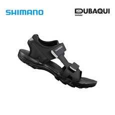 시마노 여름용 SH-SD501 MTB 샌들클릿슈즈, 블랙, 40(252mm)