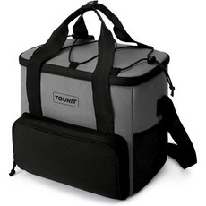 TOURIT 쿨러백 24/35/46 캔 절연 소프트 휴대용 캠핑, 02-Grey, ‎24-Can Lunch Size
