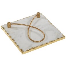 Mud PieMud Pie Gold Edge 냅킨 홀더 20.3cm x 20.3cm(8인치 x 8인치), 1개, 1개입