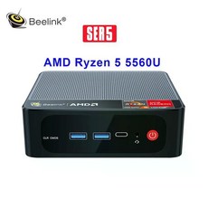 Beelink SER5mAX AMD Ryzen 7 5800H 5700U 5500U 5560U 윈도우 11 미니 PC DDR4 16GB 500GB SSD WIFI6 BT5.0 데스크, UK, AMD Ryzen 5 5560U