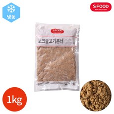 [기타브랜드] 에스푸드 포크 불고기 분쇄 1kg, 1개