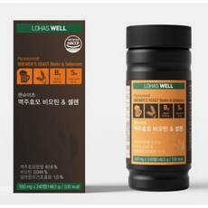 로하스웰 맥주효모 비오틴 셀렌 영양제, 3개, 148.5g