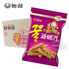 농심 박스 꿀꽈배기 285g 8입 과자 간식 군것질, 2.28kg, 8개