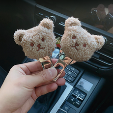 와이비비 안전벨트 연장 클립, 1세트, 베어_브라운+브라운 1세트, 베어_브라운+브라운