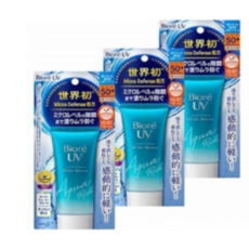 일본 Biore UV 비오레 선크림 아쿠아리치 워터리 에센스 50g 3개 세트 SPF50 PA 선크림 선스크린 얼굴몸용
