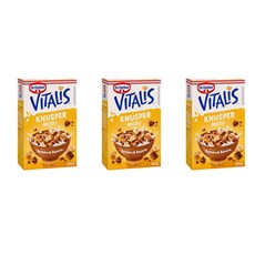 (독일직배) 닥터오트커 비탈리스 크런치 뮤즐리 초콜릿 바나나 시리얼 600g 3팩 Dr Oetker Vitalis Crunchy Muesli Chocolate Banana 600g, 3개