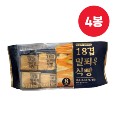 18겹 밀푀유 식빵 (80g x 8), 4개, 640g