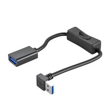 전원 스위치 직선형 USB3.0 남성-여성 이터 라인 공급 장치 연장 케이블 코드가 M2EC, 04 90 degree B_0 0.5m, 16) 90 degree B - 0.5m