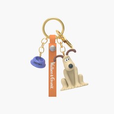 [공식정품] 그로밋 숀더쉽 피규어 키링 2종 / 선물 생일 응원 가방 에어팟 열쇠고리 크리스마스 커플 백참 행운, 그로밋 피규어 키링, 1개