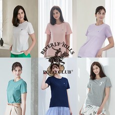 비버리힐즈폴로클럽 코튼100％ 데일리 티셔츠 6종 (여성)