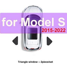 레인가드 빗물받이 호환 테슬라 모델 Y 3 2024 X S용 전면 후면 사이드 윈도우 앞유리 선바이저 야외 캠핑 인테리어, 15 MS Old Triangle W, 1개