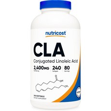 뉴트리코스트 CLA 2 400mg 소프트젤 글루텐 프리, 240정, 1개