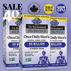  닥터 프로바이오틱스 맨 유산균, 3개, 30정 