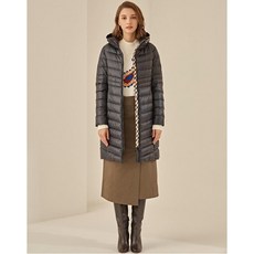 닥스 20FW 블랙 구스다운 후드경량점퍼 DLJU0D991BK