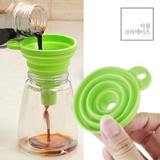 어썸크리에이츠 실리콘 접이식 깔때기 리필소분, 1개