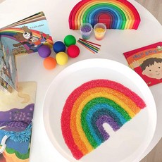 빌랑 플레이그라운드 놀이트레이 (대형) 4 color - 어린이 KC인증 스몰월드 유아 미술 촉감 모래, 화이트