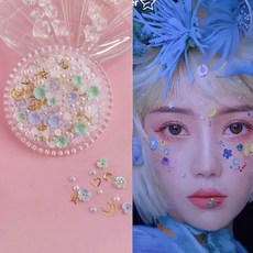 Makartt 아크릴 손톱용 네일 스톤 나비 진주 자개 키트 네일 크리스탈용 레드 스톤 3D, 1개, A7 무료 속눈썹 풀 + 도트 펜