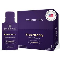 심바이오티카 엘더베리 CYMBIOTIKA Elderberry Boost 글루텐 프리 케토 비건 26팩, 26개, 260ml