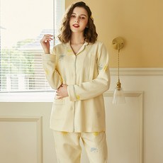 임산부잠옷 산후조리복 봄여름겨울 11월분 임산부 입원 잠옷 순면 두꺼운 산모 분만후 수유 세트포장