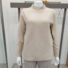 크레송 반 하이넥반 긴팔 니트 IWCGNA55 연베이지