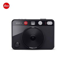 라이카 Leica SOFORT 소포트 인스턴트 즉석카메라 2 정품 하이브리드, 패키지 5, 블랙