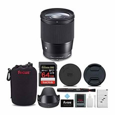 Sigma 16mm f/1.4 DC DN Contemporary Lens for Sony with 64GB Ex/201683, 상세내용참조