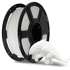 플래시포지 래피드 PLA 필라멘트 1.75mm 흰색 최대 500mm/s 고속 인쇄 3D 프린터 1kg 2.2파운드 스풀 치수 정확도 /- 0.02mm 뛰어난 품질 제공, White, 1개