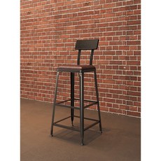 퓨어제이드스톤 베란다 원목 발판 홈바테이블 60x60CM 작은 테이블 걸상 홈바 이동식 모던 식탁 세트, 사각쿠션 바 의자 리플릿은 고객센터로 연락주세요, 조립하다.
