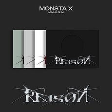 몬스타엑스 - 미니 12집 REASON [버전 4종 중 랜덤발송] 슬리브 커버(1종)+포토북(72p)+리릭 북(1종)+포토카드(랜덤 1종)+유닛 포토카드(랜덤 1종)