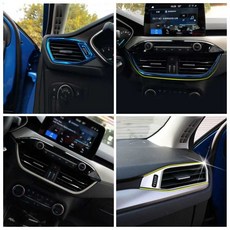 차량사이드포켓 자동차 사이드 에어컨 AC 콘센트 벤트 장식 커버 포드 액세서리 LHD, 3