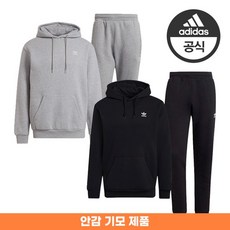 아디다스 남녀공용 에센셜 따뜻한 기모안감 오리지널 후드티+조거팬츠 세트 2종 택1