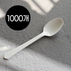 리빙맥스 고강도 일회용숟가락 170mm 개별포장 1000개, 1개