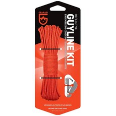 GEAR AID Guyline 텐셔너 텐트 방수포를 빠르게 고정하고 캠프에서 팽팽한 빨랫줄을 설치하는 데 사용, Guyline Kit (Paracord+ Tension, 1개