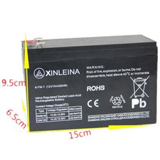 XINLEINA 배터리 전동차 호환 자동차 12V 7AH, 12V7AH, 1개